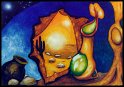 Endlich Aufbruchstimmung; Gouache und Aquarellstifte auf Aquarellpapier;
60 x 42 cm